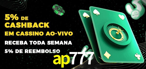 Promoções do cassino ao Vivo ap777